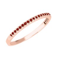 Ringe Zanette Gioielli Dame in Rosègold Rubino 0.26 Ct AN-100M-P-74RUBINI - AN-100M-P-74RUBINI